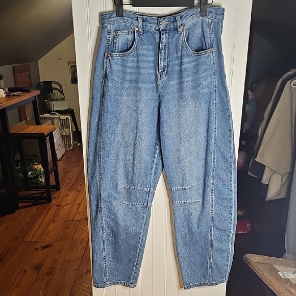 Sincerly Jules Denim - Sincerely Jules Light Blue High-Rise Barrel Denim Jeans